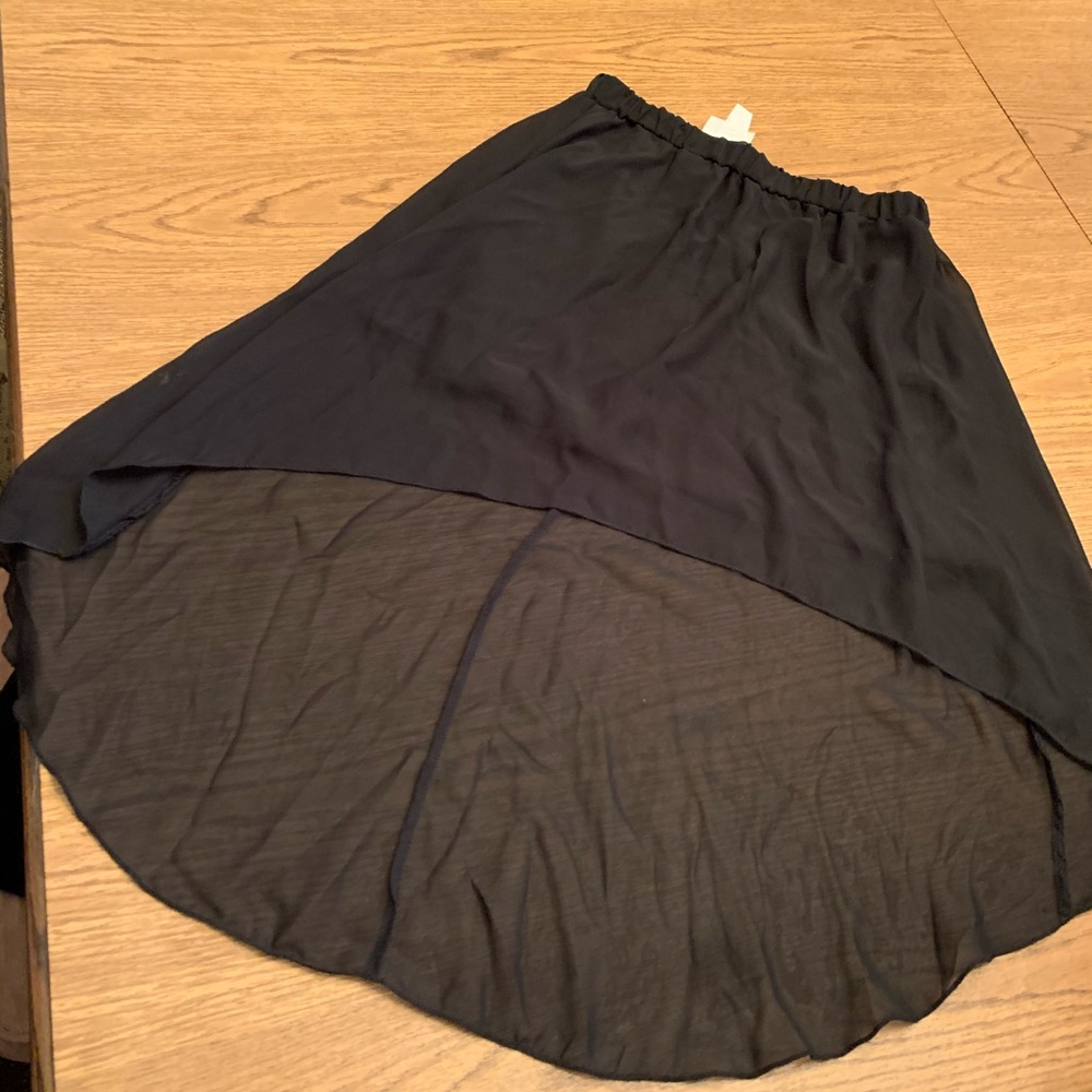 Girls Kiddo Black Chiffon Skirt, G128